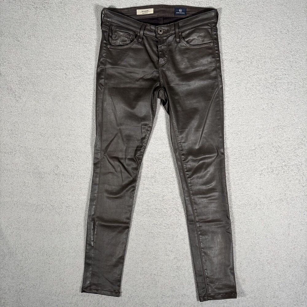 Adriano Goldschmied The Legging Super Skinny Pants Women Size 25R Faux Leather